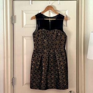 Club Monaco honeycomb sleeveless mini dress